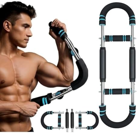 Shaker Twister - Entrenador de brazo ajustable, 60 – 100 libras, ejercitador de brazos y músculos de mano, forma de U, expansor de pecho ajustable, forma el cuerpo perfecto para hombres