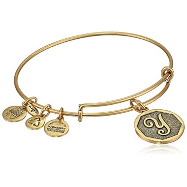Alex and Ani Initial Expandable Wire Bangle Bracelet, 2.5″