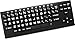 Ablenet wireless visionBoard keyboard - black keys with white letters - Product Number: 12000025