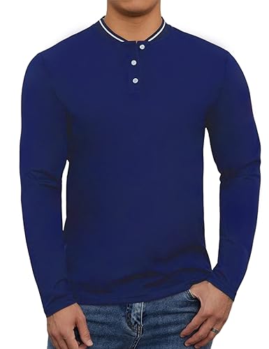 OYOZONE Men's Regular-Fit Long-Sleeve Pique Polo