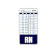 RN Badge Buddy Vertical w/Height & Weight Conversion Charts (Navy Blue)