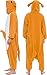 Silver Lilly Unisex Adult Pajamas - Plush One Piece Cosplay Kangaroo Animal Costume