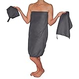 Country Bound 3-Piece Microfiber Travel Towel Set - Light Gray
