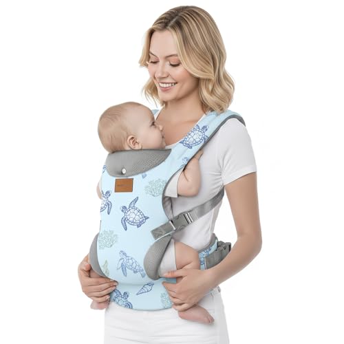 YooxArmor Baby Carrier Backpack, Ergonomic Baby Carrier Adapt for Babies 3-36 Months (3-30 kg), 3 Positions, Adjustable Comfortable and Lightweight, Hands Free