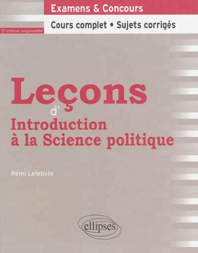 Leçons d'introduction à la science politique