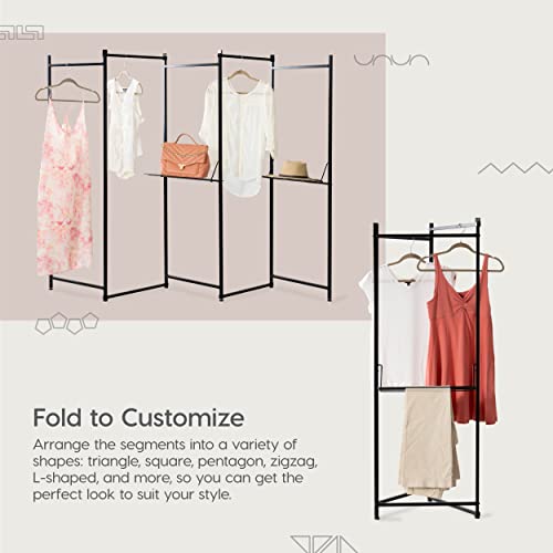 IRIS USA Clothes Rack, Collapsible Clothing Rack, Foldable Clothes