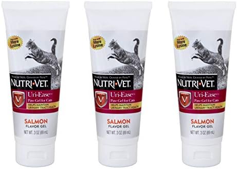 Nutri-Vet 3 Pack Of Uri-Ease Paw-Gel For Cats 3 Ounces Each Helps Maintain Urinary Tract Health