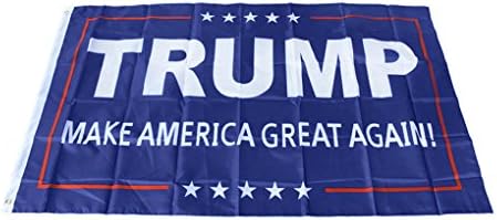 Polyester Donald Trump The 45th US President Make American Great Again Commemorative Trump Flag Vivid Color UV Protected Garden Banner USA American Flag with Metal Cromments, 3 x 5 Ft