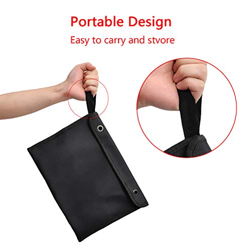7 Pieces Putty Knife Set, Steel Scraper Drywall Taping Knife Paint Plastering Knife Wall Scrapers Comfortable and Anti-slip Handle,1/1.5/2/2.5/3/4/5 Inch with Black Storage Bag Gift for Family