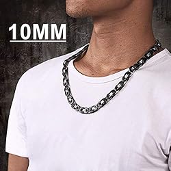 Black Necklace Byzantine Chains Necklace Male 10mm
