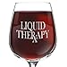DuVino Liquid Therapy Funny Wine Glass Gift for Her Cool Present for Mom, Daughter, Sister, Aunt, Friend or Girlfriend, 12.75 oz