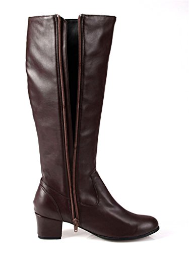 Mtxc Women's Final Fantasy£ºType-0 Cosplay Sice Uniform Shoes Brown - Image 3