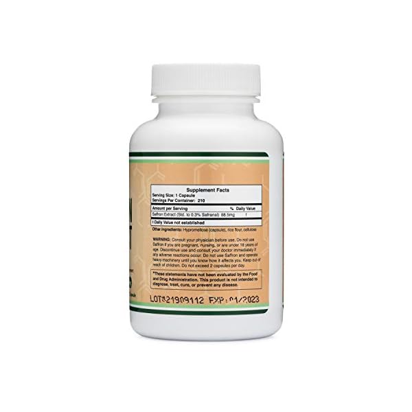 Saffron Supplement Saffron Extract 88.5mg Capsules (210 Count