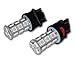 Tuningpros LEDRS-3157-RS18 Rear Signal LED Light Bulbs 3157, 18 SMD LED Red 2-pc Set