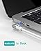 ELECJET MagJet, Magnetic USB C Charger Adapter, 4.3A 87W Fast Charge, 6 Pin Reversible, QC 3.0 & PD, for New MacBook Pro/Air and Any USB C Devices (White)