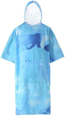 お着替え ポンチョ スポーツタオル ポンチョ タオル 水泳サーフィン旅行のためのフードが付いている変更バスロブサーフポンチョタオル 速乾吸水 収納便利お風呂 出産祝い贈り物にも 純綿 ビーチタオル 浴衣 タオルの掛け布団 Psychosomatik Freyung De