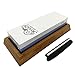 Sharpening Stone - Double Grit knife sharpener - 1000/6000 with angle base and bamboo base by Skyway Goods