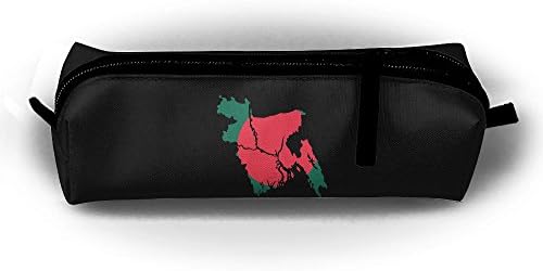 Ming Horse Map Of Bangladesh Pencil Pouch Case Stationery Makeup Cosmetic Pouch