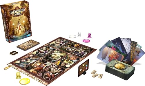 Asmodee Mysterium Park Board Game - Uncover Dark Secrets in a Charming Carnival Setting, Cooperative Mystery for Kids & Adults, Ages 10+, 2-7 Players, 28 Minute Playtime