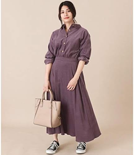 Amazon Co Jp アウリィ Auli シャツコールフレアワンピース Pp F 服 ファッション小物