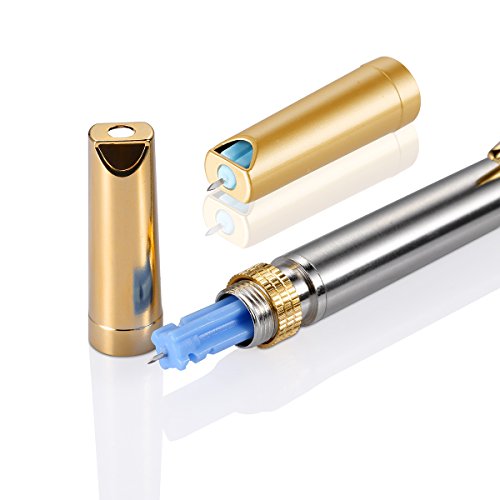 Two heard lite touch pen style lancet device blood lanc…