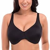 La Isla Women's Full Coverage Underwire Non Padded Soft Seamless Minimizer Bra