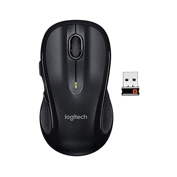 Logitech M510 Wireless Computer Mouse – Comfortable Shape with USB Unifying Receiver, with Back/Forward Buttons and Side…