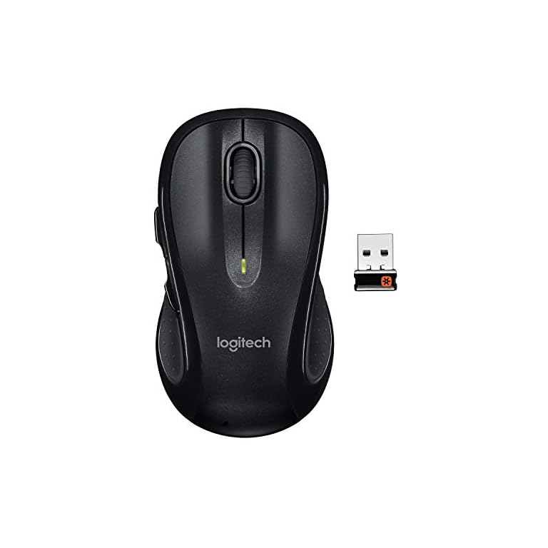 Logitech M510 Wireless Computer Mouse – Comfortable Shape with USB Unifying Receiver, with Back/Forward Buttons and Side…
