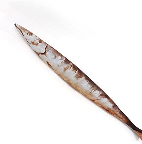 Etrony Halloween Realistic Stuffed Saury Plush Toy Doll Novelty Food Fish Throw Pillow - 19.6"