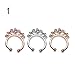 Elegant4beauty 20 Pcs 12mm Fake Septum Clicker Nose Ring Non Piercing Hanger Clip Body Jewelry