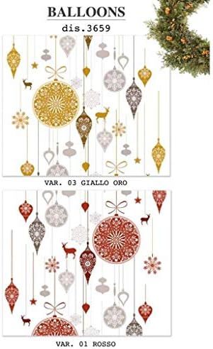 TAG HOUSE Balloons Set America Christmas golden yellow