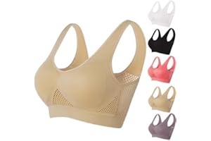 Tuoetp Breathable Cool Liftup Air Bra, 2024 New Sports Bra Large Size Air Bra Breathable and Comfortable Mesh Bras for Women