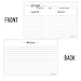 321Done Recipe Cards (Set of 50) 4x6 Large White - Black and White Minimalist for Weddings, Bridal Shower - Double-Sided - Made in USA