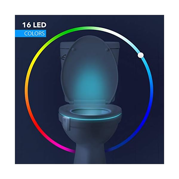 LumiLux Toilet Light with Motion Detection Sensor 16Color LED