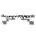 Eathtek Replacement LCD Hinge Hinges Set Left and Right for Lenovo Y50-70 Touch Series, Compatible Part Number 59445083 5H50F78774