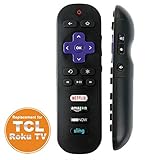 Remote Control Compatible with TCL ROKU TV 55S405 40S3800 50UP120 65S401 32S301 32s305 32S850 32S3700 32S3750 43FP110 43UP120 48FS3700 48FS3750 50FS3850 50UP120 28S3750 32FS3700 32S850 (Only Remote)