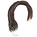 Sunny Loop Micro Ring Remy Human Hair Extensions 50Strands Full Head Darkest Brown (Col #2) Hair Extensions 14 Inches 50gram
