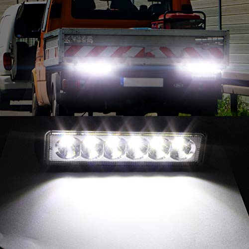 18W LED Light Bar,Ourbest 6 Inch Spot Led Work Light Pods Off Road Driving Fog Lights Waterproof for Vehicle Boat ATV SUV 4WD Jeep Car Truck Golf Cart