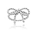 Beaux Bijoux Sterling Silver Twisted Bow Ring (Size 6)
