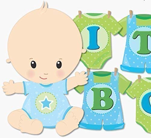 Amazon Com Personalized Boy Baby Shower Banner Onesies