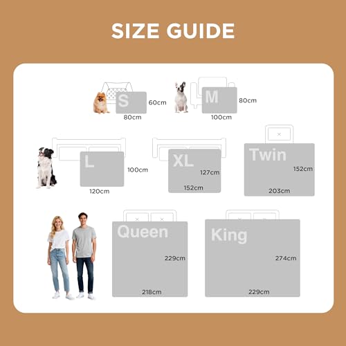 LE SURE Waterproof Dog Blanket Washable - 100x80cm Fleece Pet Blanket For Medium Dogs and Cats, Personalised Kitten Throw Protects Bed and Sofa with Soft Plush, Grey