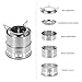 Lixada Camping Stove Portable Lightweight Wood Burning Stove Backpacking Stove for Camping Picnic BBQ