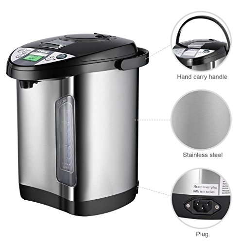 3.5 Liter Electric Water Boiler and Warmer Preup Stainless Steel