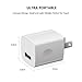 USB Wall Charger for iPhone, Vogek UL Listed 5V/1A Universal Portable Travel Adapter Wall Charger Rapid 1.0A Output for iPhone iPad iPod Google Pixel Nexus HTC LG Nokia-3 Pack