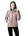 XPOSURZONE Women Packable Down Quilted Jacket Lightweight Puffer Coat Redbean Melange M