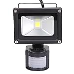 NEWSTYLE 10W Motion Sensor Flood Light, Super Bright Outdoor LED Floodlight, 3200K, 900lm, Waterproof Security Lights, PIR Floodlight for Home, Garden, Garage etc. (Daylight White)