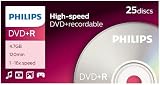Philips DVD+R 4.7GB 120 Min 16x Blank Discs Recordable Media DR4S6B25F/00 view 2
