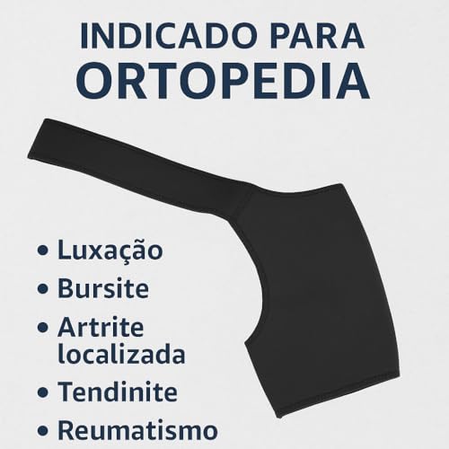 Ombreira Ortopédica Suporte Ombro Clavícula Neoprene Ajustável - Alívio de Dores, Prevenção de Lesões e Recuperação Muscular