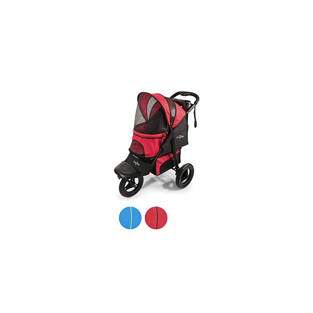 Gen7Pets Jogger Pet Stroller, Red MyDogsLife