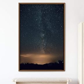 signwin Framed Canvas Wall Art Night View Landscape...